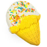 Ice Cream Bath Bomb, Bath Bombs for Kids, Soft Serve Bath Bomb, Lush, Organic Products, Natural Products, Lush Stores, Hand Cream, Skin Treatments, Essential Oils.